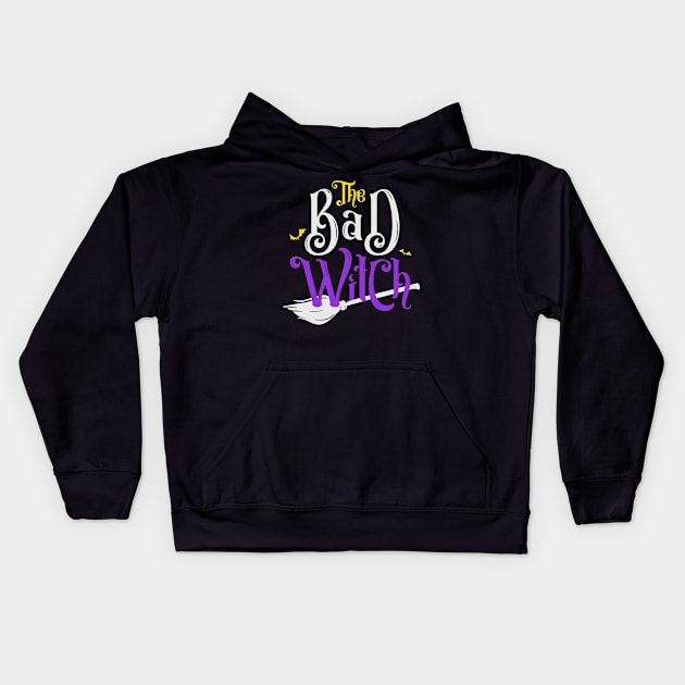 The Bad Witch Kids Hoodie by JabsCreative